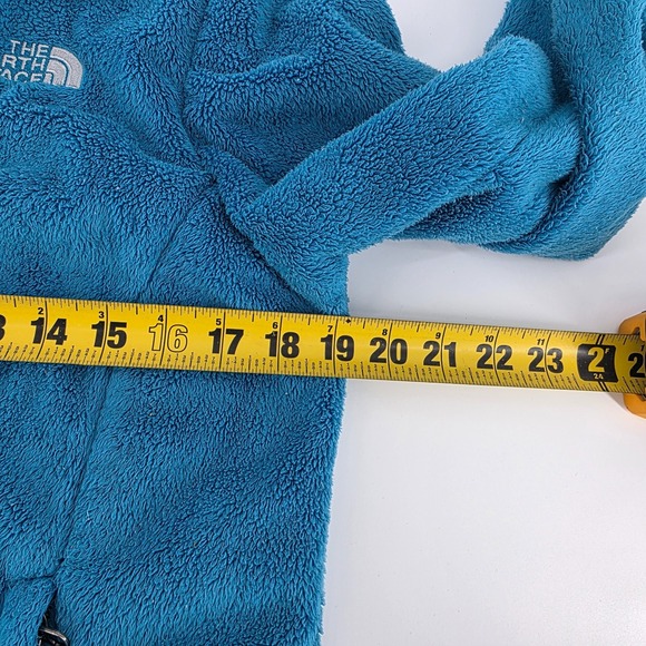 The North Face Blue Fleece Full Zip Jacket Women Small Togle Hem - Picture 8 of 8